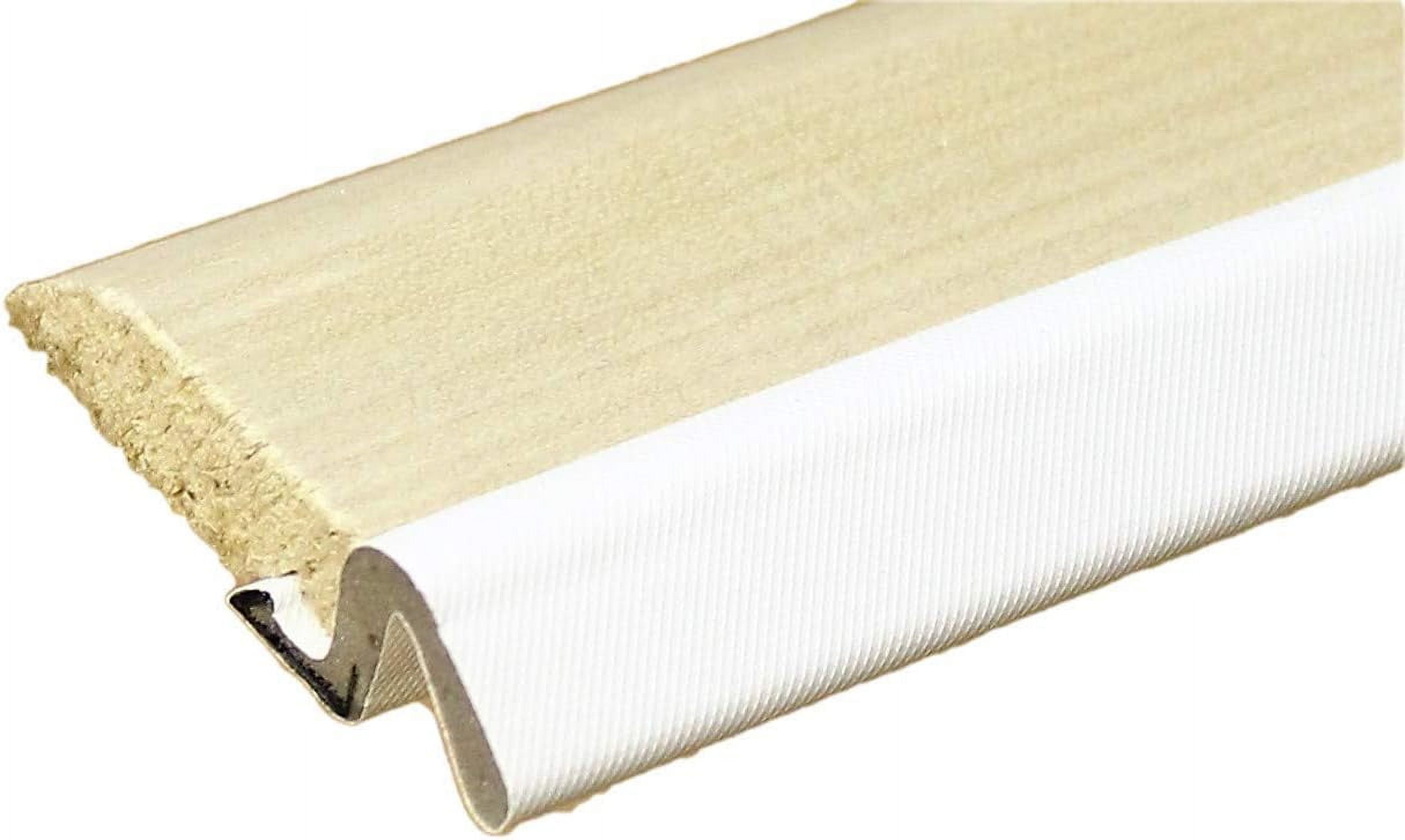 Wood Door Stop Set With White Kerf Weatherstrip (3 Piece Set)
