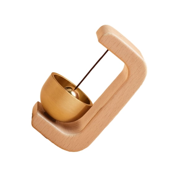 Wood Doorbell Shopkeepers Bells Home Entry Door Mount Store Wardrobe Decor Sound Soft Sounding Bells Coffee Shops Store