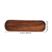 Wood Dough Bowl Handmake Table Display Wooden Bowls Decorative Table Centerpiece,Decorative Bowl for Home,Wooden Dough Bowl Long Tray Decor for Table Centerpieces Dining Room Decor,Brown,11.8x3.2"