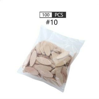 100Pcs Wood Biscuits Solid Wood Wide Applications Multiple DIY Sturdy  Durable Wood Jointing Biscuits for Woodworking