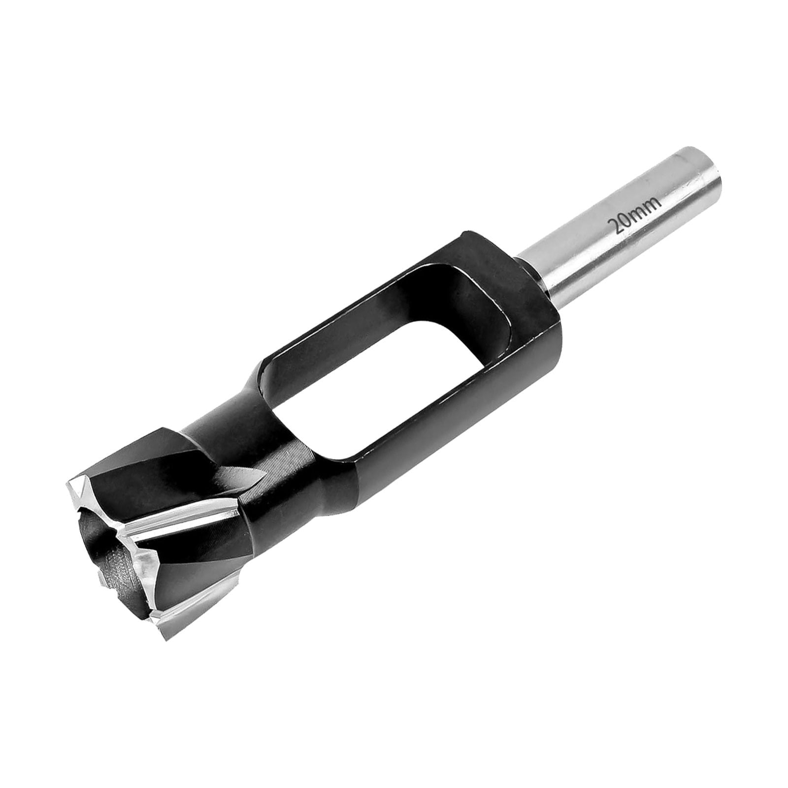 Wood Drill Bit Set - 8/10/12/15mm, Tenon Dowel Cutter, High Carbon Steel, 13mm Shank, For Woodworking & Furniture Making Silver 20mm