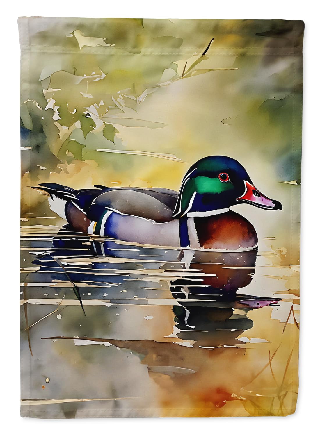 Wood Duck House Flag 28 in x 40 in