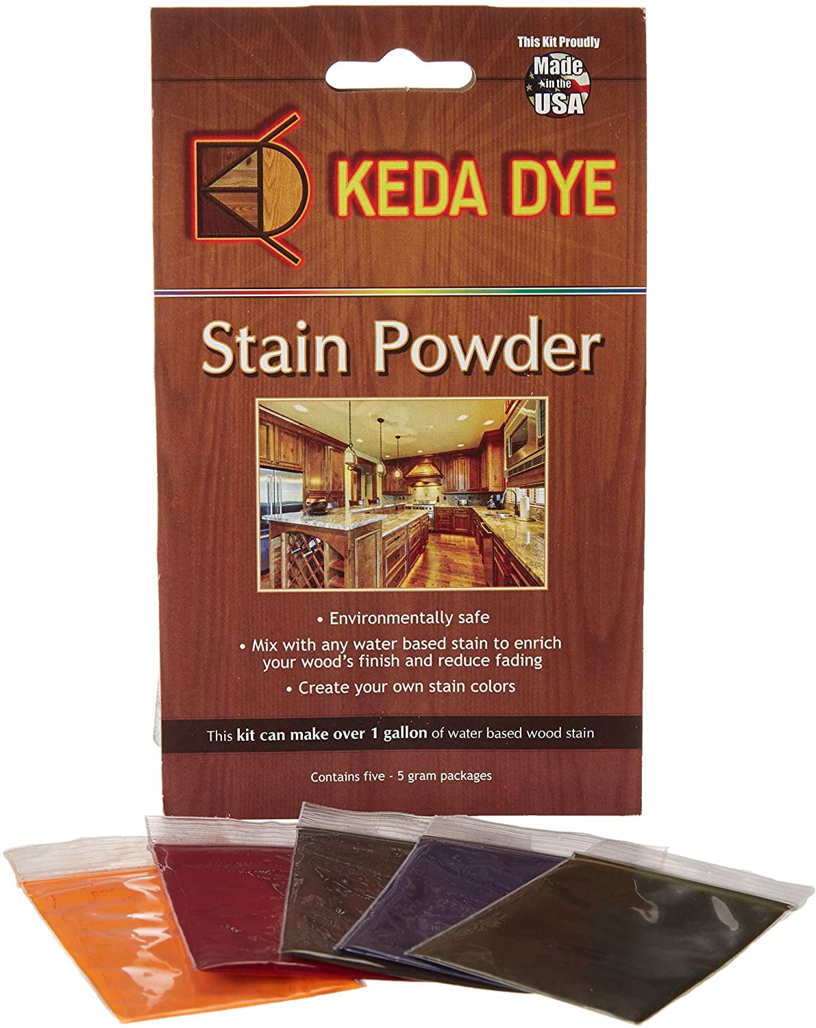 Wood Dye - Aniline Dye 5 Color Kit - Wood Stain Powder - Walmart.com