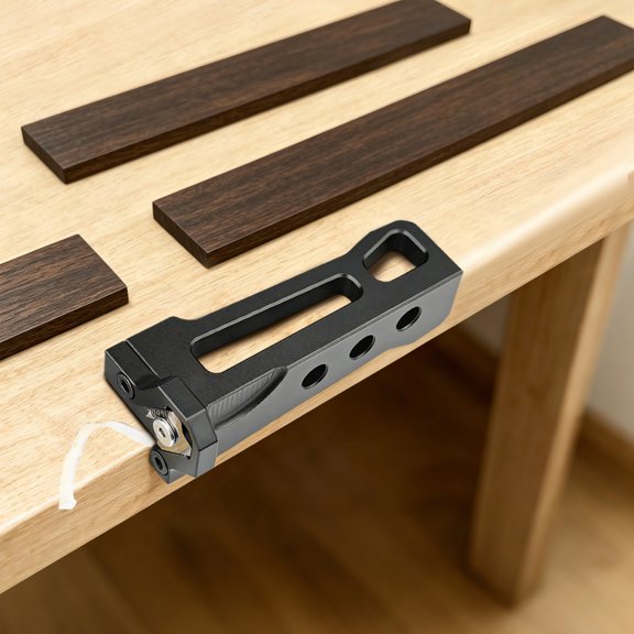 Wood Edge Trimmer with R1 R2 Blade, Manual Edge Rounding Tool, Aluminium Alloy Woodworking Chamfering Tool