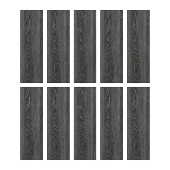 Wood Effect Peel and Stick Floor Tiles HB-5, 10 Pack Self-Adhesive Vinyl Planks for Kitchens and Bathrooms