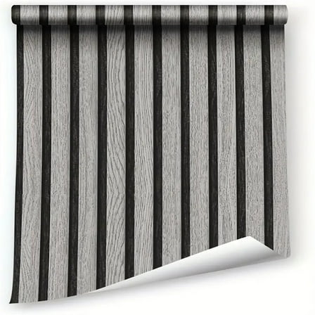 Wood Effect Wallsticker Faux Wood Panel Interior Design Home Decoration Smooth Texture Easy To Install Generous Coverage