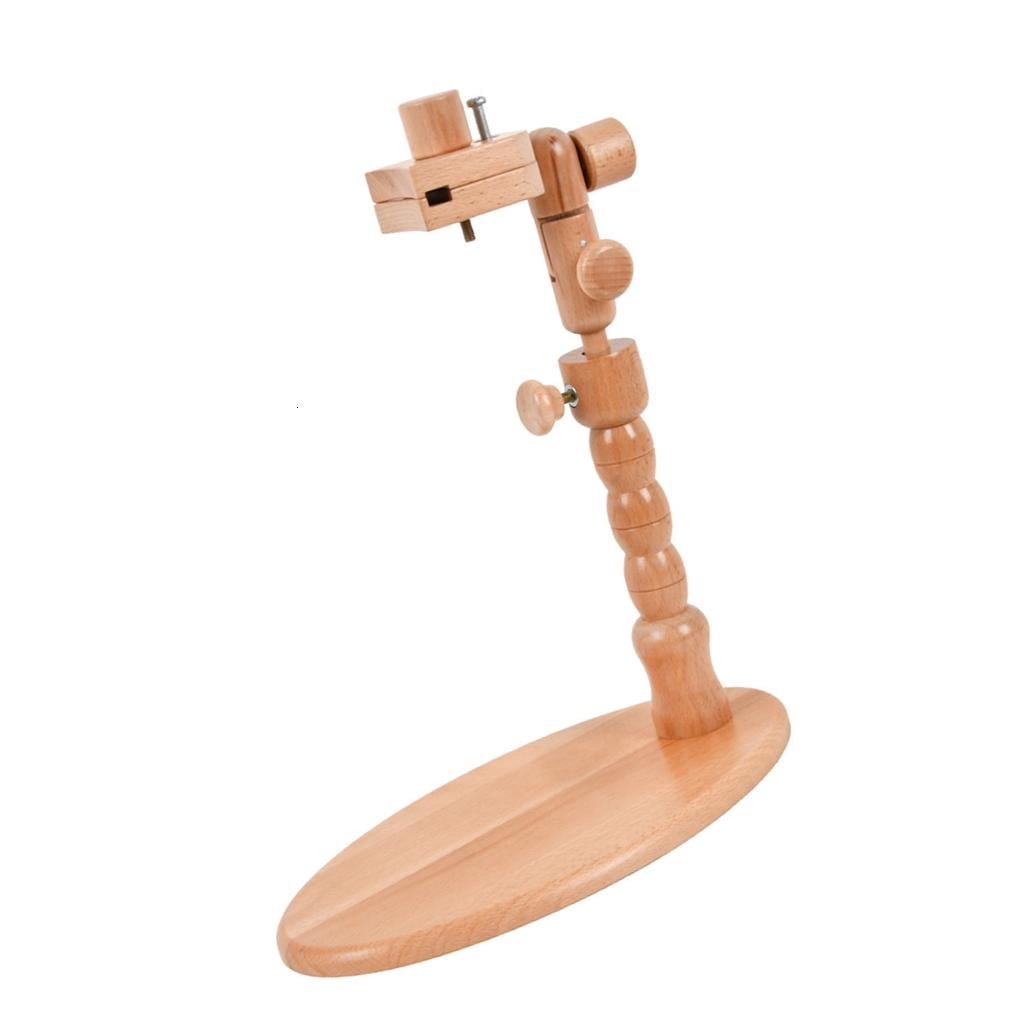 Adjustable Rotated Embroidery Hoop Holder Wood Stitching Frame Stand Handfree Needlework Stand Embroidery Frame Stand