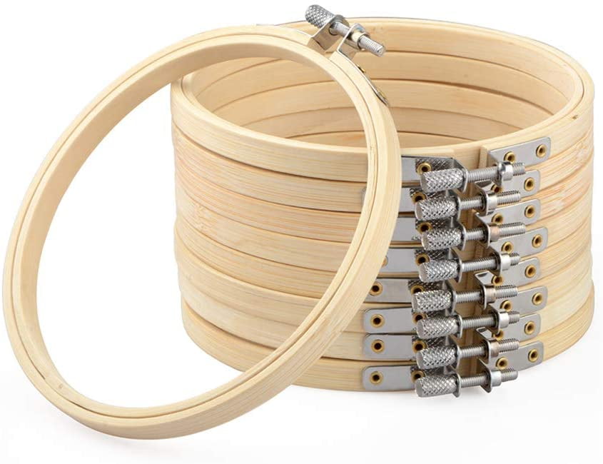 Wood Embroidery Hoop with Round Edges ( 10 Inch, 3 Piece)