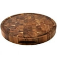 thumbnail image 1 of Wood End Grain Cutting Boards Wooden Butcher Block Meat Cutting Wood Thick Board Round Wood Chopping Boards, 1 of 5