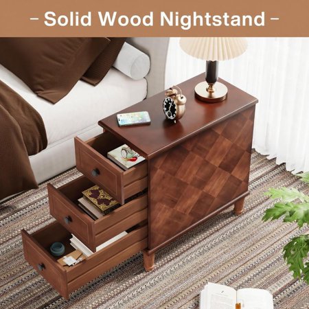 Wood End Table