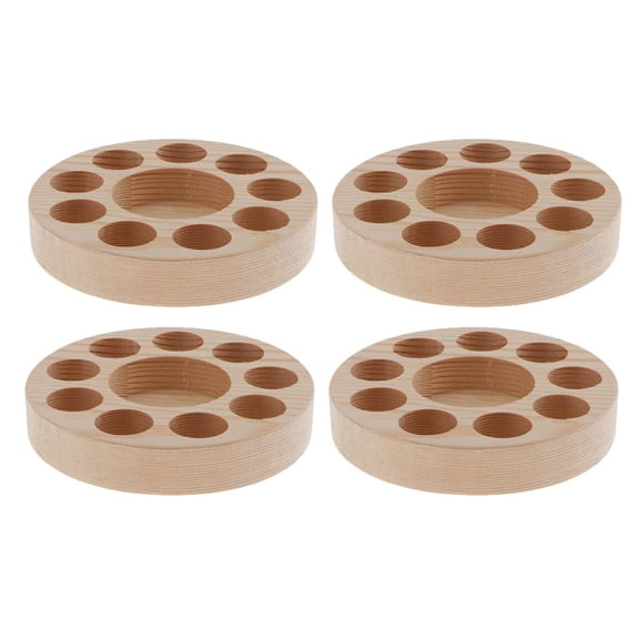 Wood Essential Oil Stand Rack Display Shelf Wooden Storage Holder Organizer