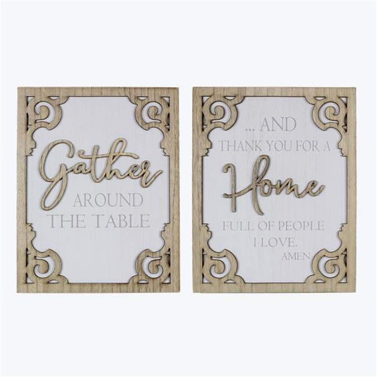 Wood Fall Boxed Sign with 3D Cutout Design & Lift Letters, Assorted ...