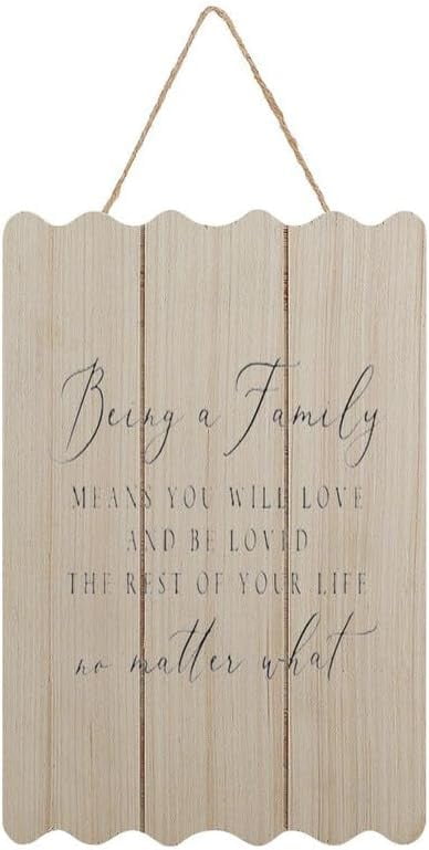 Wood Family Signs Wall Decor Being A Family Means You Will Love And Be