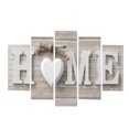 thumbnail image 1 of Wood Family Signs Wall Decor, Decorative Wooden Blocks Rustic Letters Cutout Farmhouse Home Decor, Wall Decor for Living Room Kitchen Housewarming Gift, 1 of 6