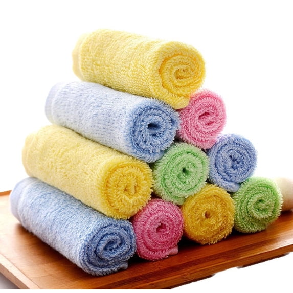 Wood Fiber Cleaning Cloths, 10 Pack Dish Towels, Quick Dry Reusable Kitchen Towels