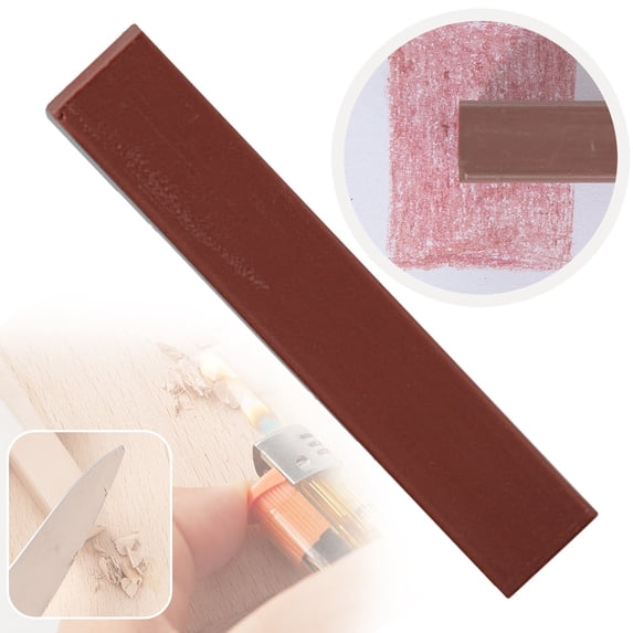 Wood Filler Sticks, Wood Repair Wax Crayons Furniture Markers Touch up for Repairing Scratches, Scuffs, Cracks, Dings and Holes in Wood Floors, Cabinets, Furniture, B Color