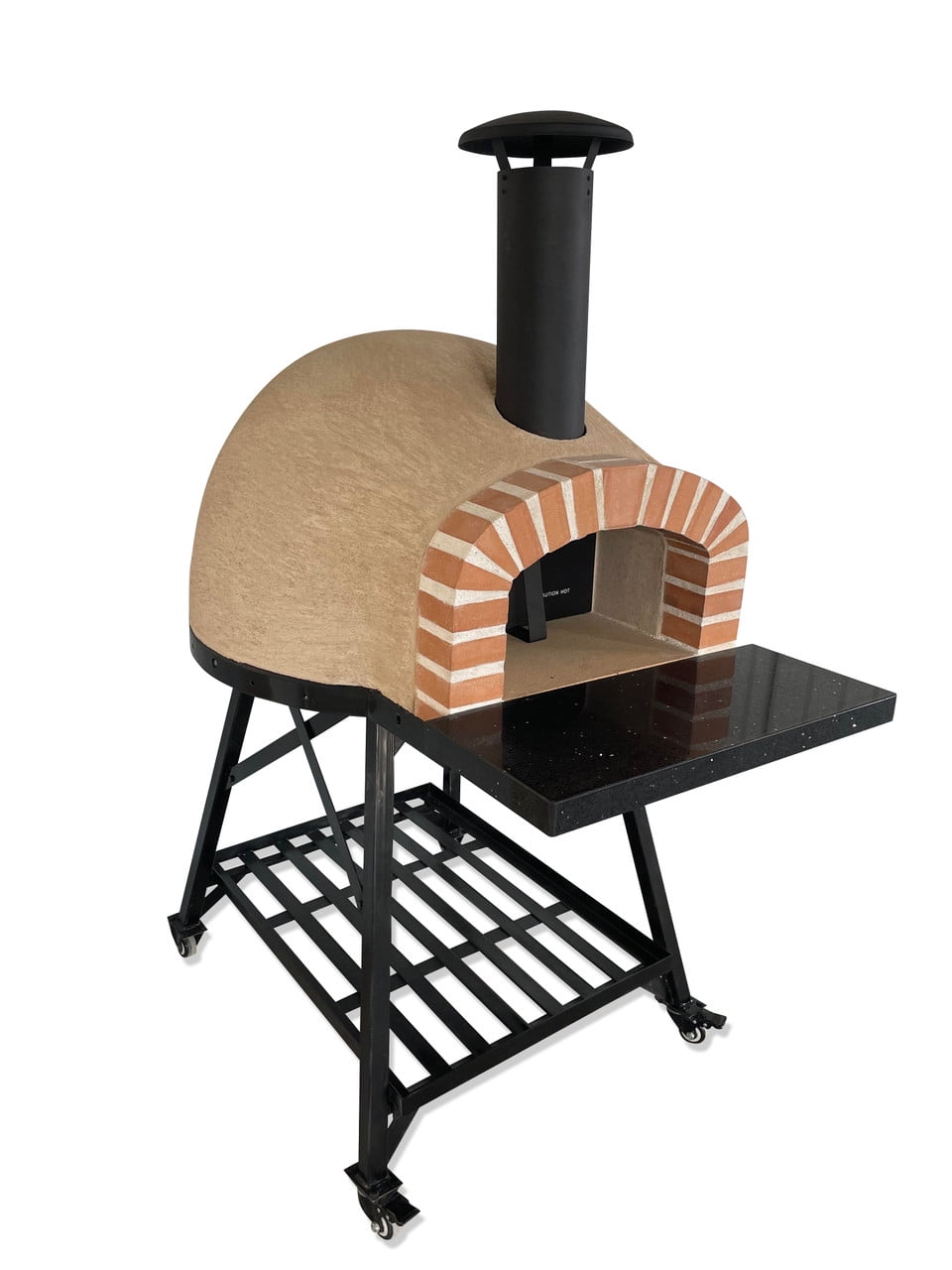 Wood Fired Cement Outdoor Pizza Oven / Clay Pizza Ovens with Real Brick Front OP60