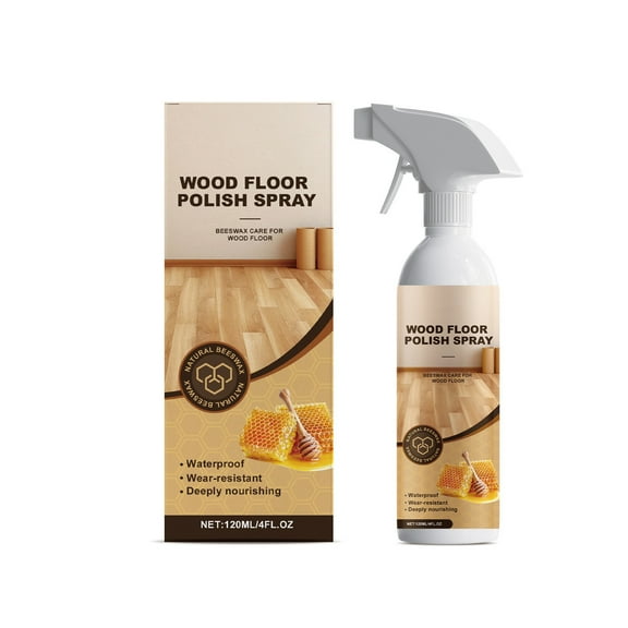 Wood Floor Beeswax Care Spray, Cleaning Polishing Scratch Repair, Hardwood Floor Maintenance Treatment 120ml