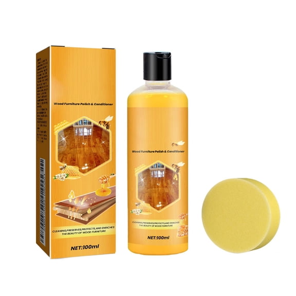 Wood Floor Polish | Beeswax Wood Polish for Home Surfaces, Great Gift for Wood Furniture Care