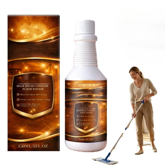 Wood Floor Restorer – High-Solids Polish for Hardwood, Laminate, Vinyl, Tile & Bamboo, Fills Micro-Scratches, Restores Natural Luster, No Buffing Needed