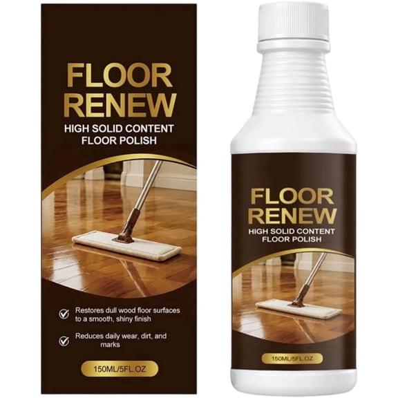 Wood Floor Restorer, No Sanding, 150ml High Solid Floor Polish for Laminate & Hardwood, Scratch Repair for Home(1Pcs)
