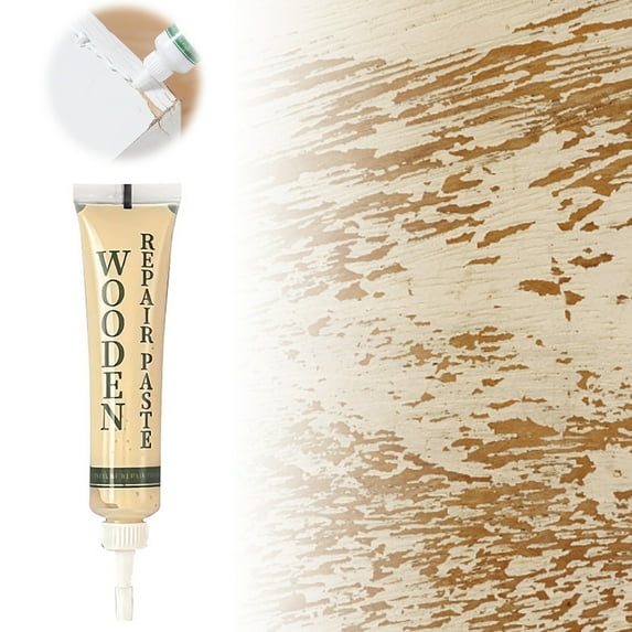 Wood Floor Scratch Kit 25g Solid Wood Filler Paste for Furniture Skirting Boards Peeling Paint Restoration