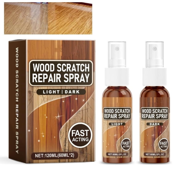 Wood Floor Scratch Repair, 2026 New Instant Fix Scratch Remover Spray,Instant Fix Scratch Remover Spray,Floors Polish and Restorer Natural Shine Removes Scratches