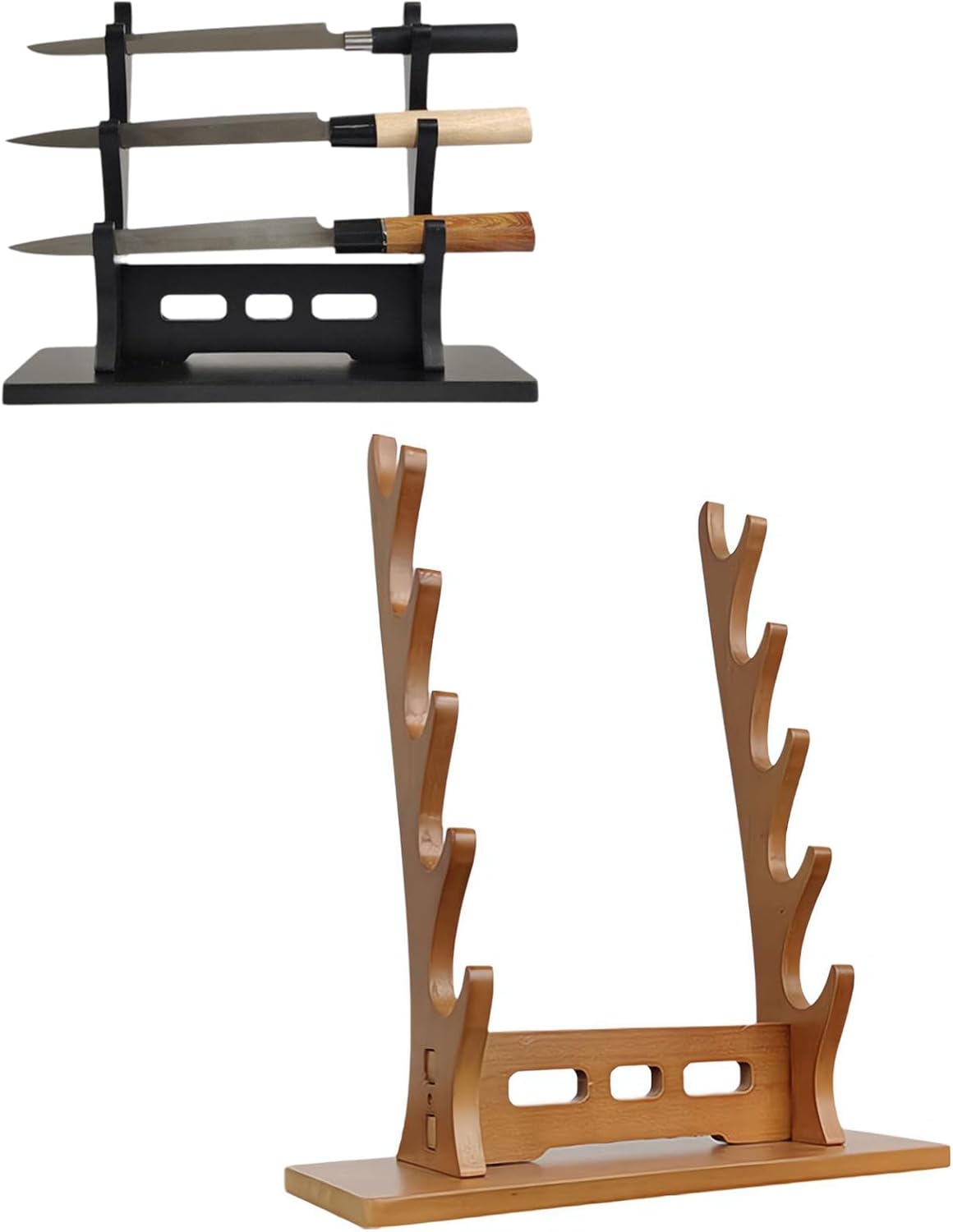 Wood Flute Stand,Flute Sword Display Stand Wooden Desktop Holder ...