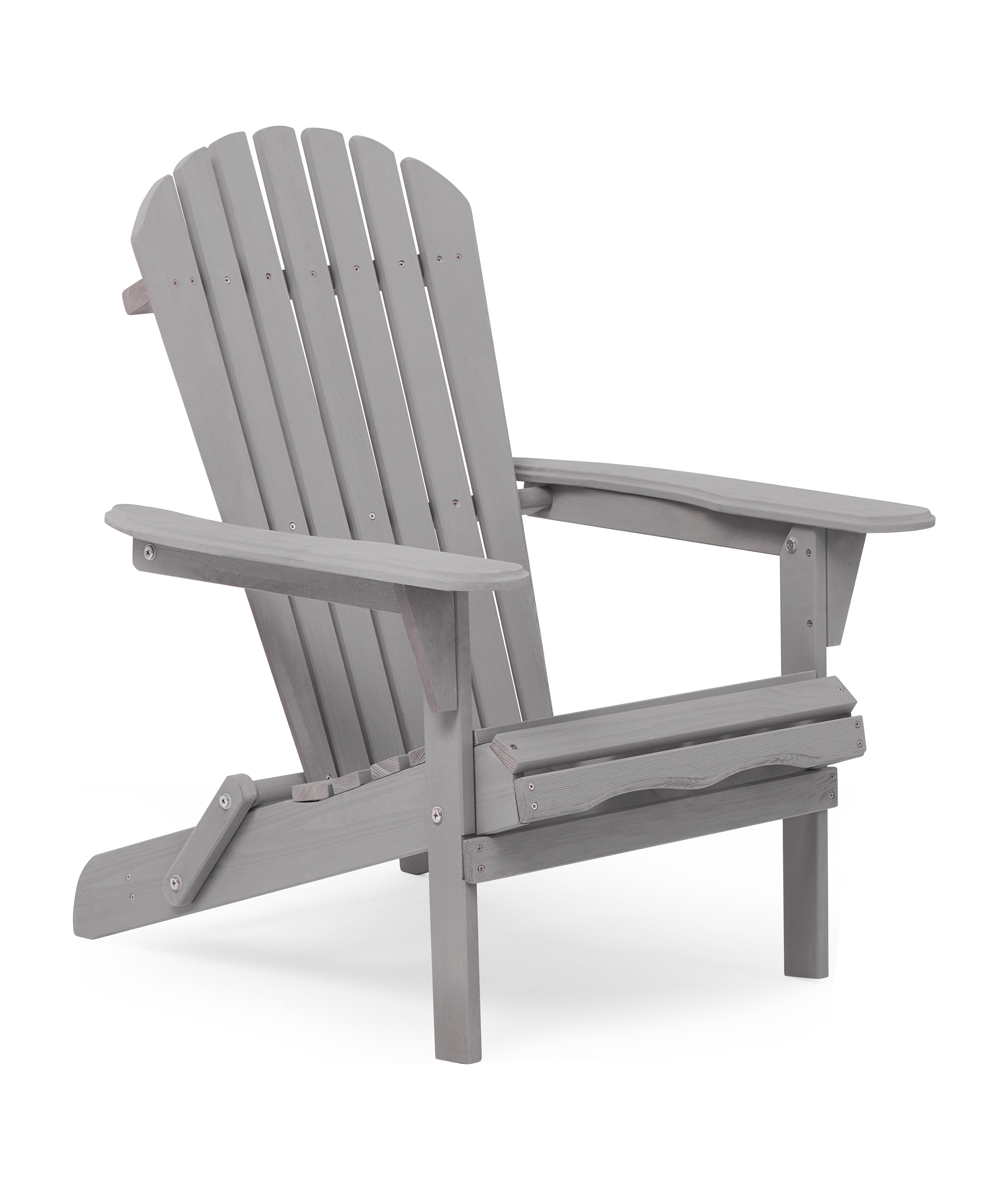 Wood Folding Adirondack Chair, Cedar Outdoor Patio Lounger Chair for Beach, Deck, Garden, Backyard, Lawn, Porch, Pool Side, Fire Pit