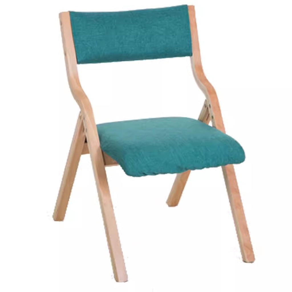 Wood Folding Beach Chair,Foldable Dining Chairs Removable Cover Padded ...