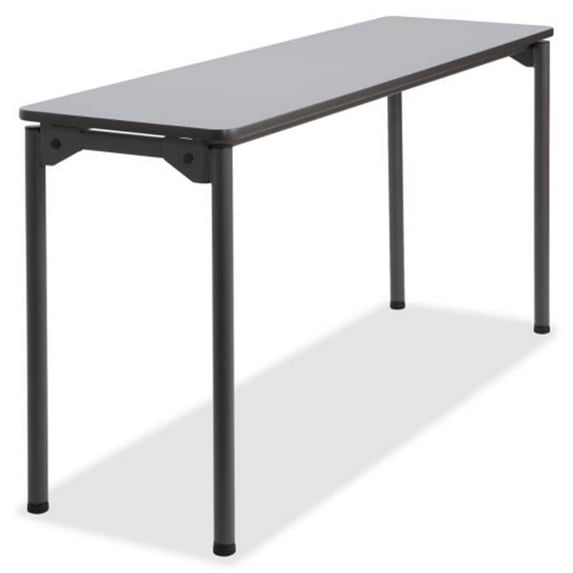 Wood Folding Table 18 in. x 60 in. Gray