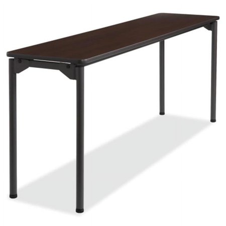 Wood Folding Table 18 in. x 72 in. Walnut