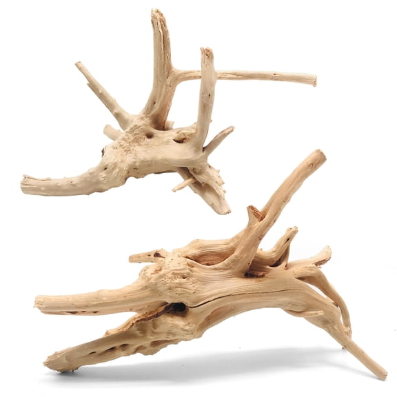 Wood For Aquarium Decor 2-piece 11''-14'' Long Driftwood Branches Fish Tank Decorations
