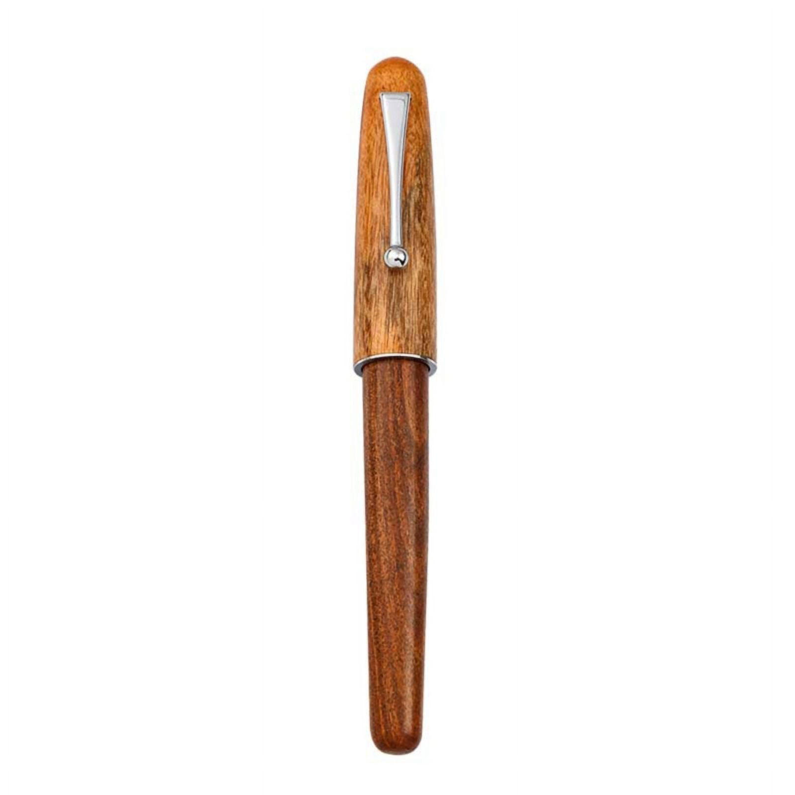 Wood Fountain Pen Fine Nib Luxury Writing Pens with Ink Cartridge Converter