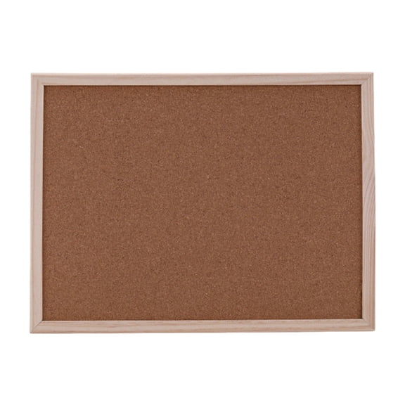 Wood Frame Cork Board Cork Notice Board Decorative Pin Board Cork Bulletin Board Memo Board for Kitchen Classroom Office