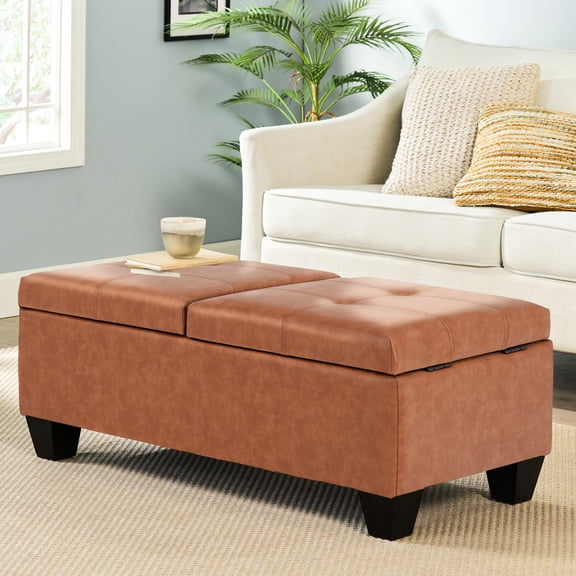 Wood Frame with PU Leather - Long Lasting - Small Apartment - Dual Function Furniture