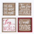 thumbnail image 1 of Wood Framed Tabletop Sign, Assorted Color - 4 Piece, 1 of 1