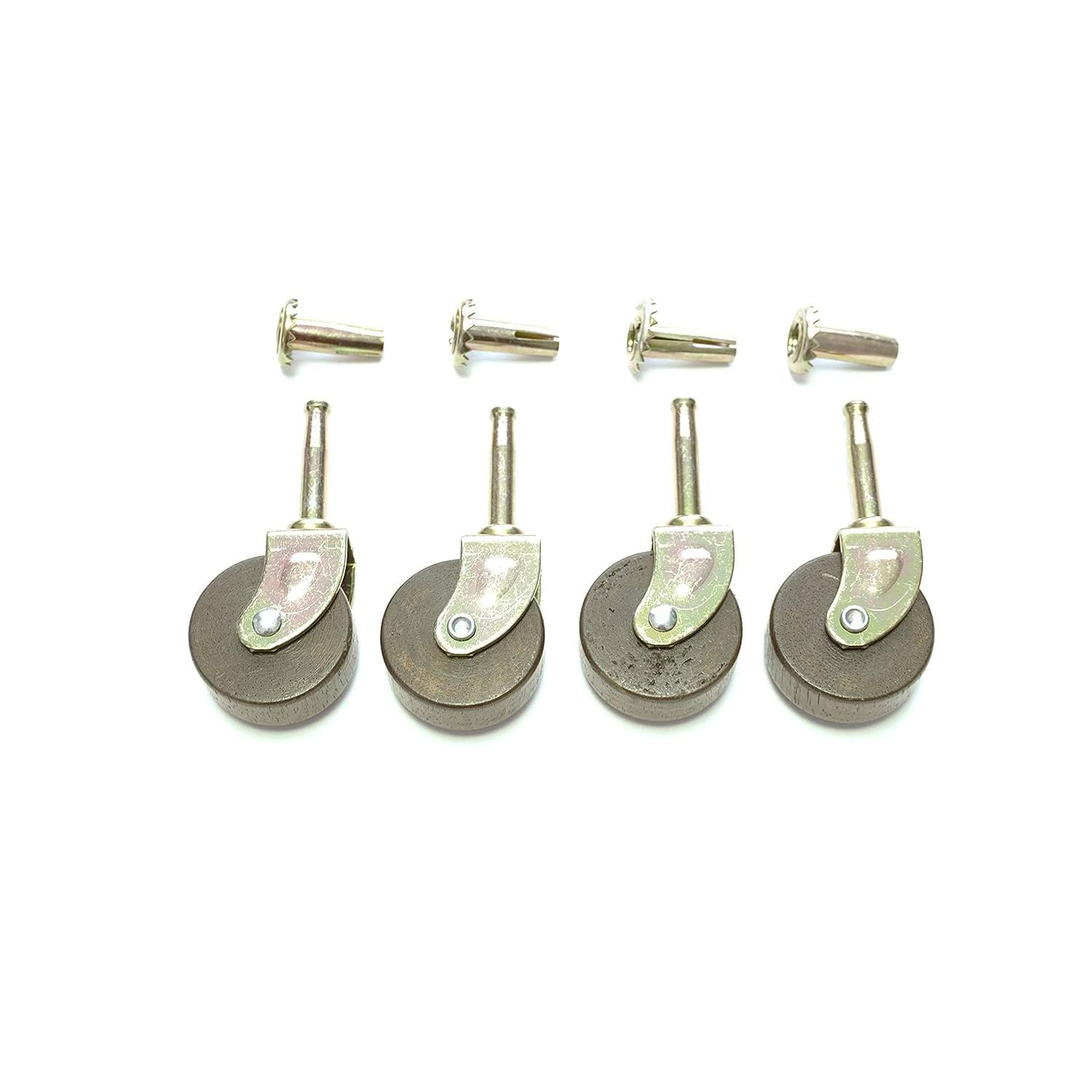 Wood Furniture Casters Wood Casters for Furniture Set of 4 Dark Hard