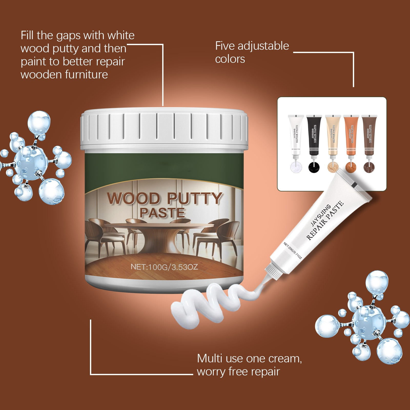 Wood Furniture Kit Up Wood Wood Fillers And Beeswax Cracks Scratch Hole Discoloration For Wooden