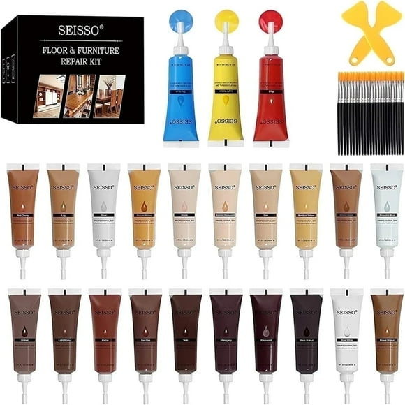Wood Furniture Repair Filler for Stains, Scratches, Tables, Desks, Wooden Floors, Carpenters 24 Colors