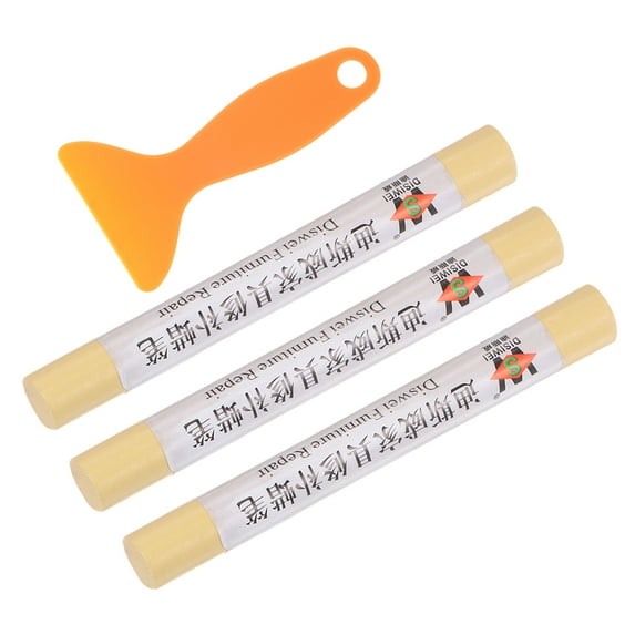 Wood Furniture Repair Kit 3pcs Markers with Spatula, maple