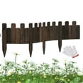 Wood Garden Edging Garden OIF8 Fence Border No Dig Edging Lawn Border
