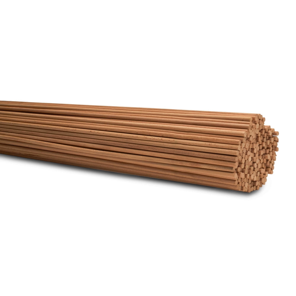 Wood Garden Stakes 3ft x 1/4 inch, Pack of 10 Beachwood Plant Stakes ...