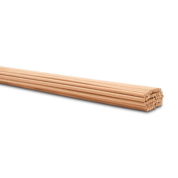 Wood Garden Stakes 3ft x 5/16 inch, Pack of 5 Beachwood Tomato Stakes Sturdier Than Cages for Garden Plant Support, by Woodpeckers
