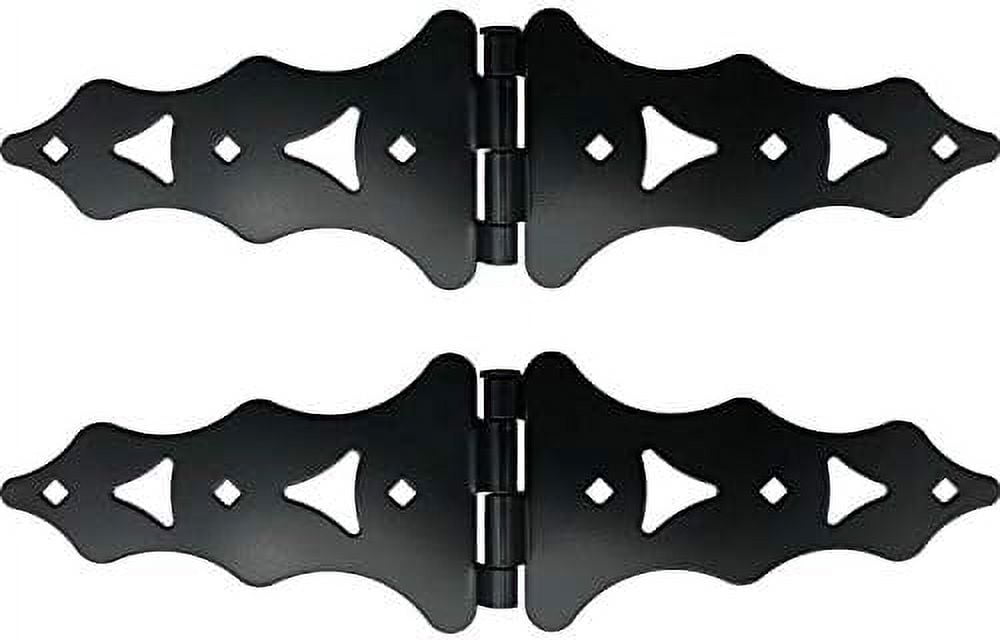 Wood Gate Hinges Wood Fence Hinge Gate Kit, 8" Strap Gate Hinges