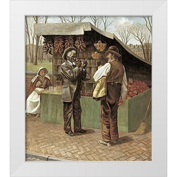 Wood, George Bacon 15x17 White Modern Wood Framed Museum Art Print Titled - The Fifteenth Amendment / Civil Rights