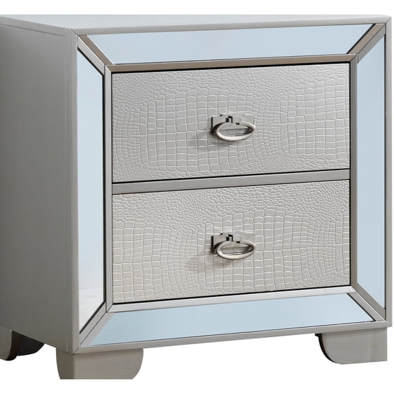 Wood+Glass Material | Mirrored Design | Bedroom Storage Solution