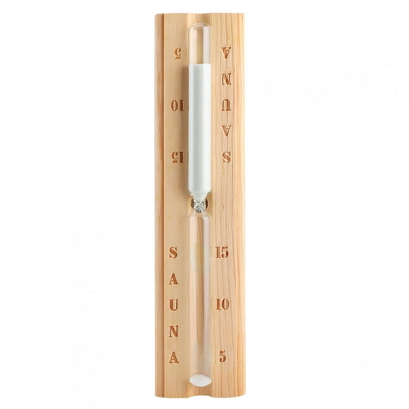 Wood  Glass Sand Timer, Practical 15,Minute Countdown For Sauna, Spa  Home Use