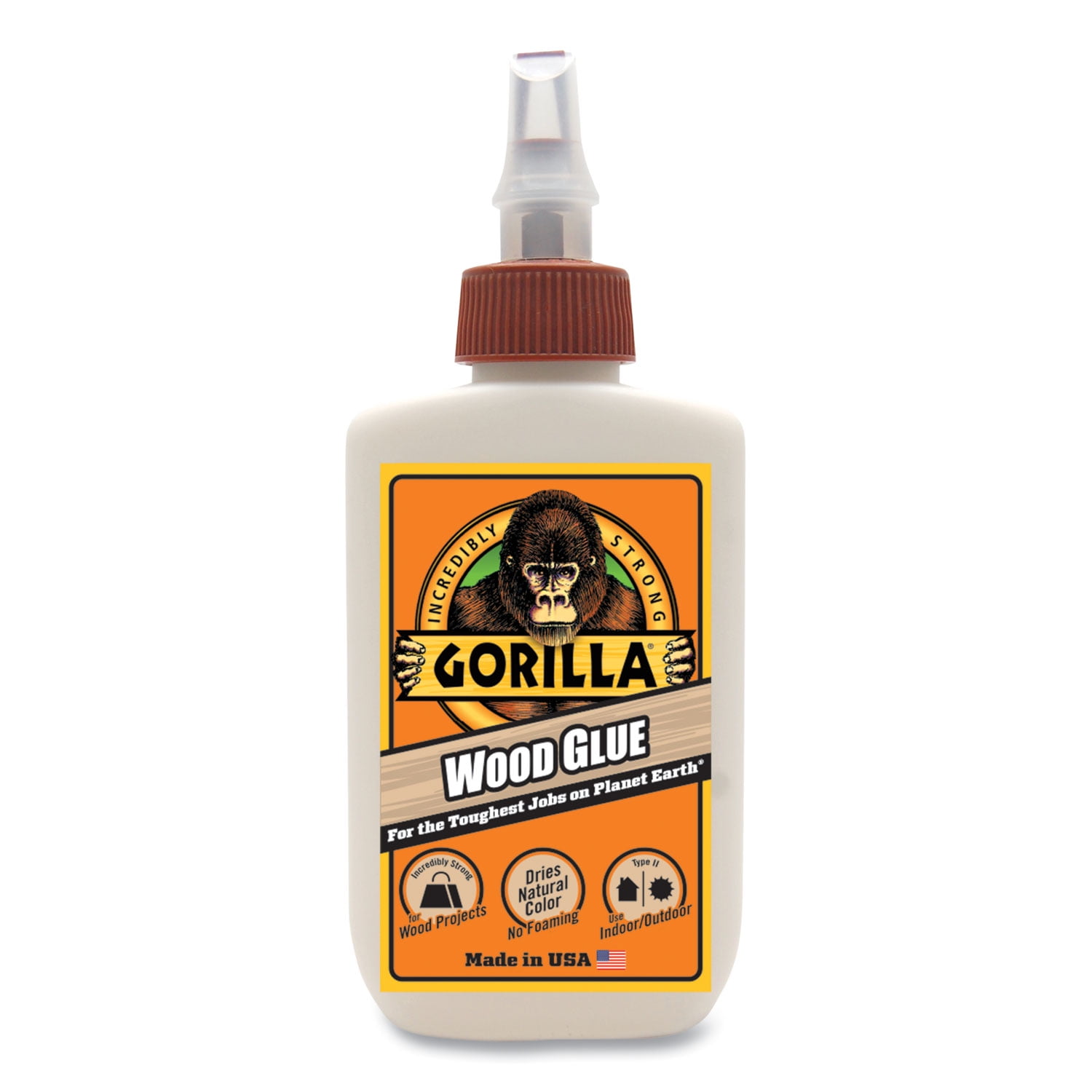 Wood Glue, 4 oz, Dries Light Tan | Bundle of 5 Each