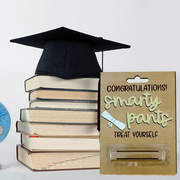 Wood Graduation Card Gift Card Greeting Cards for Friends Granddaughter Kids Yellow